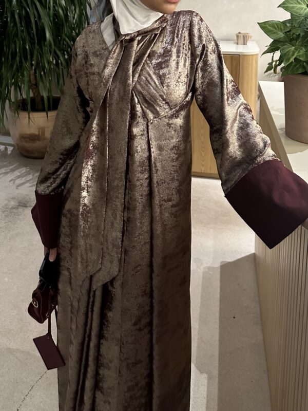 Velvet Wrap Kaftan - Image 4