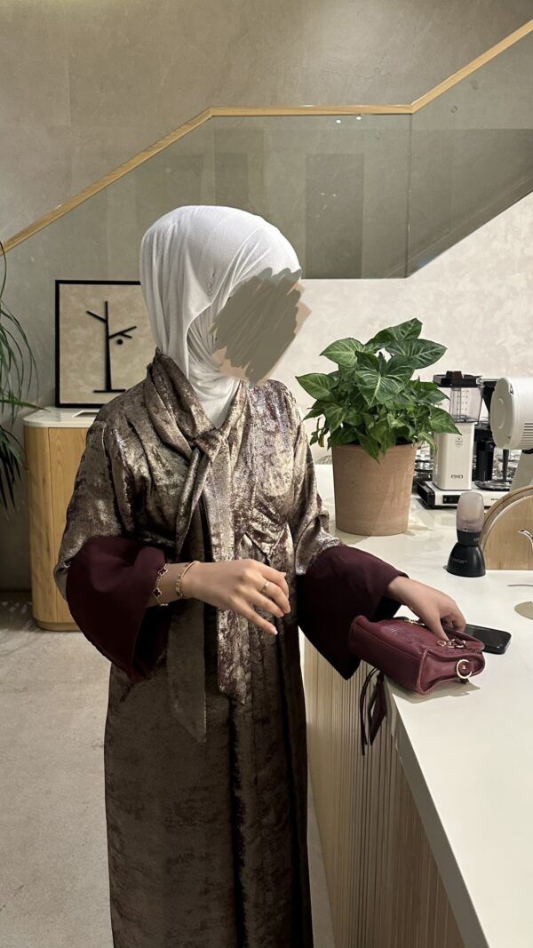 Velvet Wrap Kaftan - Image 3
