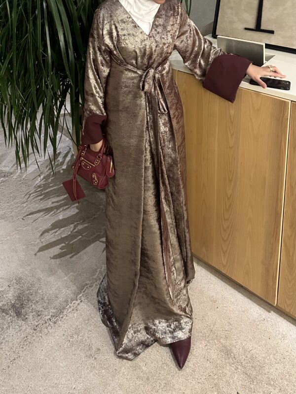 Velvet Wrap Kaftan - Image 2