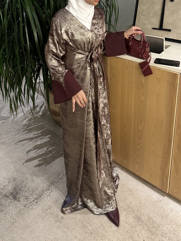 Velvet Wrap Kaftan