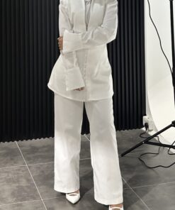 Buttoned Shirt Set