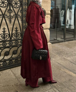 Half silk Trench Coat