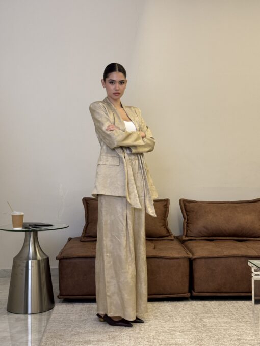 Silk Pattern Blazer set - Image 6
