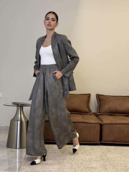 Silk Pattern Blazer set