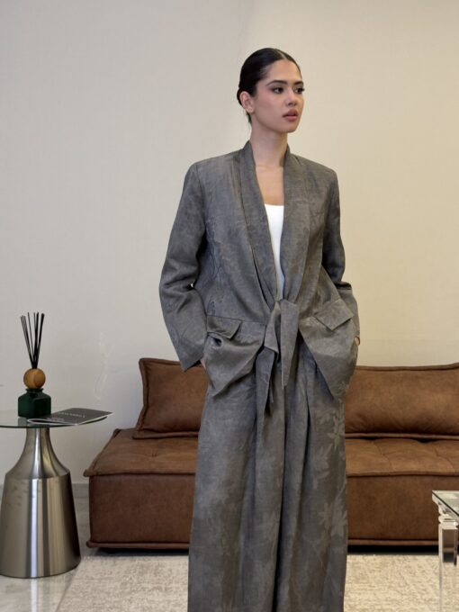 Silk Pattern Blazer set - Image 3