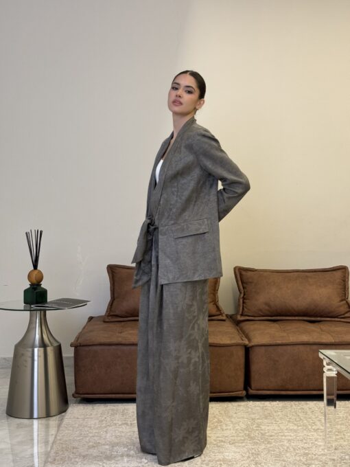 Silk Pattern Blazer set - Image 4