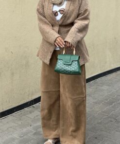 Cardigan with back belt