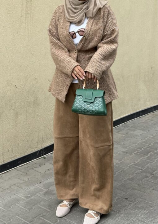 Cardigan with back belt
