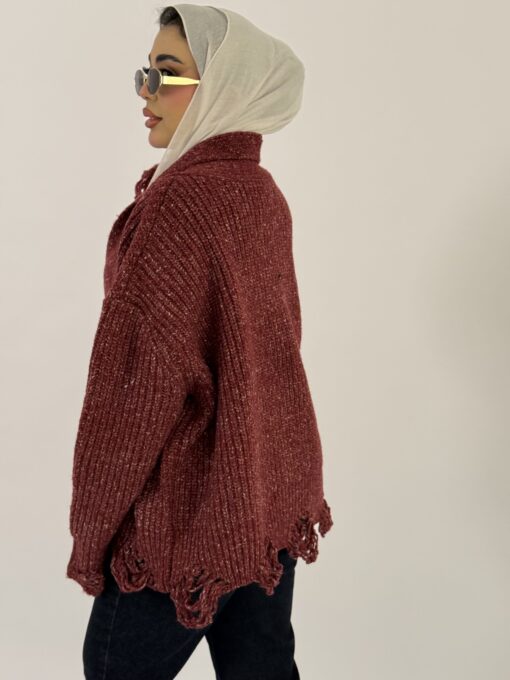 Distressed Cardigan Free Size - Image 7