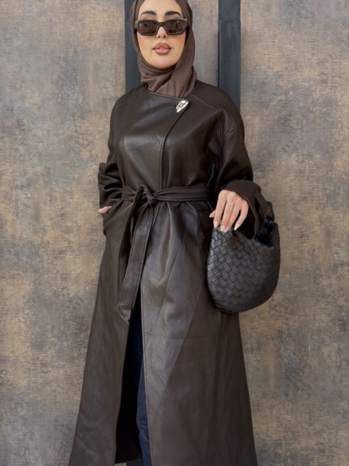 Brown Leather Jacket - Image 4