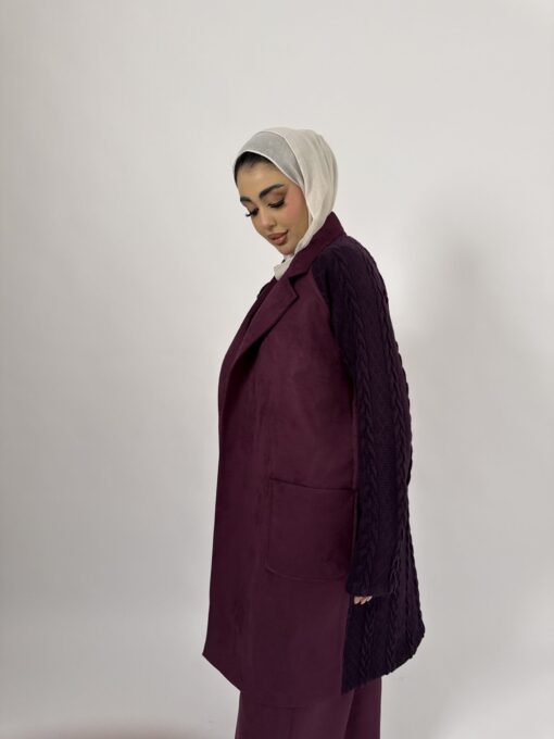 Cardigan Knit x suede - Image 8