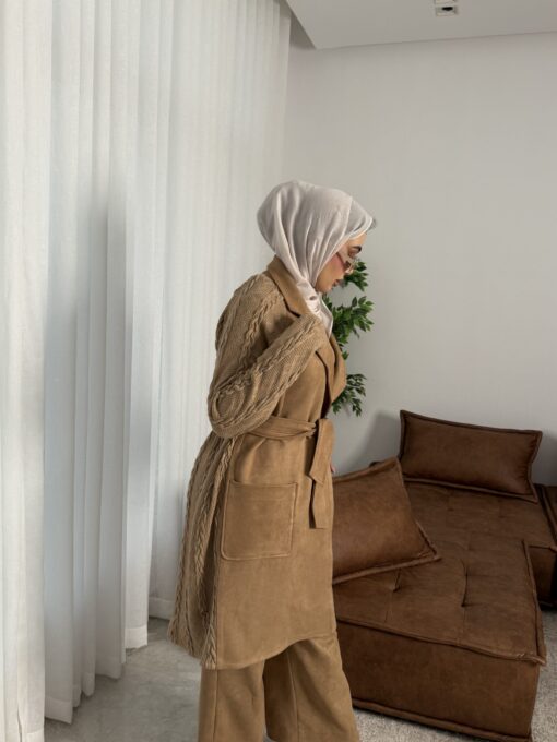 Cardigan Knit x suede - Image 11