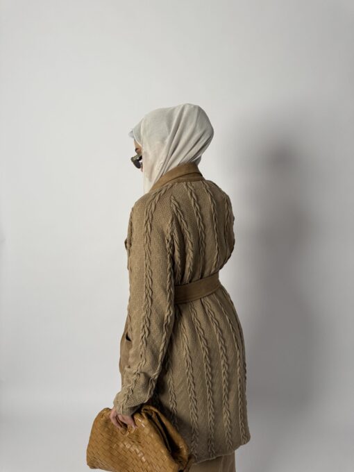 Cardigan Knit x suede - Image 10