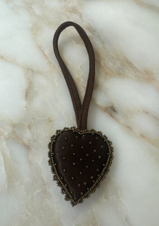 Charm 8 ( beaded heart )