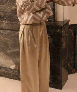 Cropped Blazer/ Silk Pants