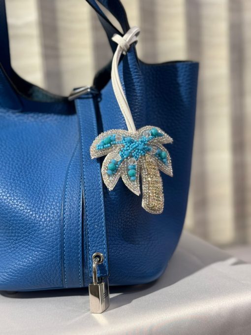 Blue palm tree Charm