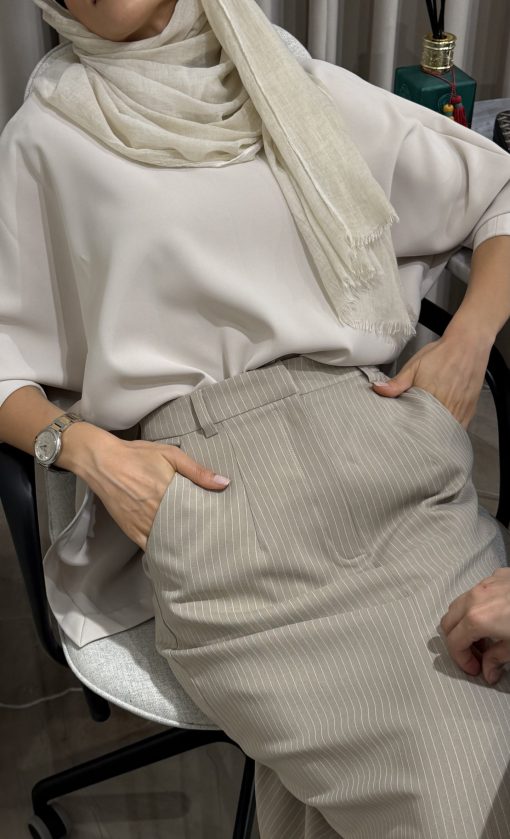 Pinstripe Skirt - Image 3