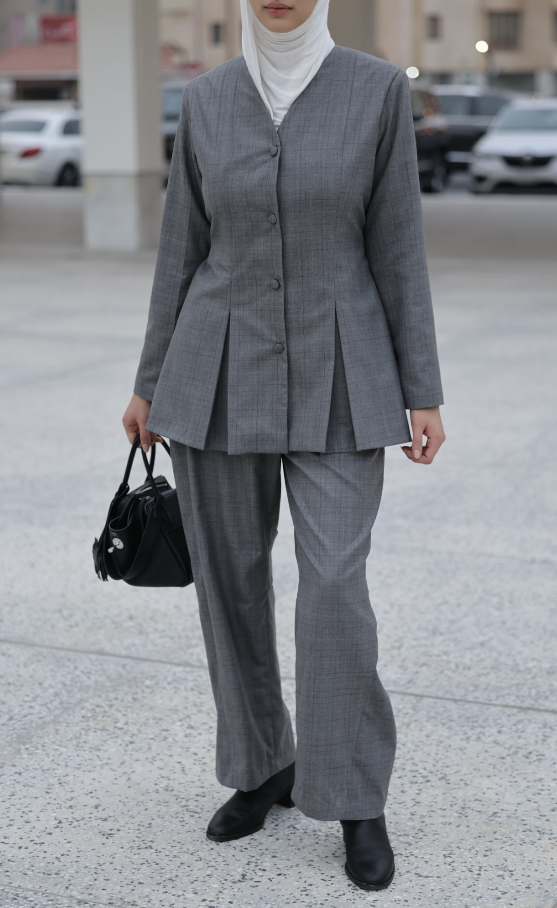 Check blazer set - Image 3