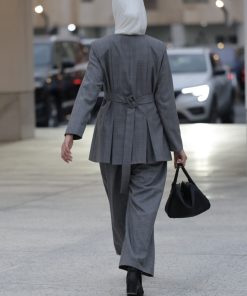 Alternative view of Check blazer set