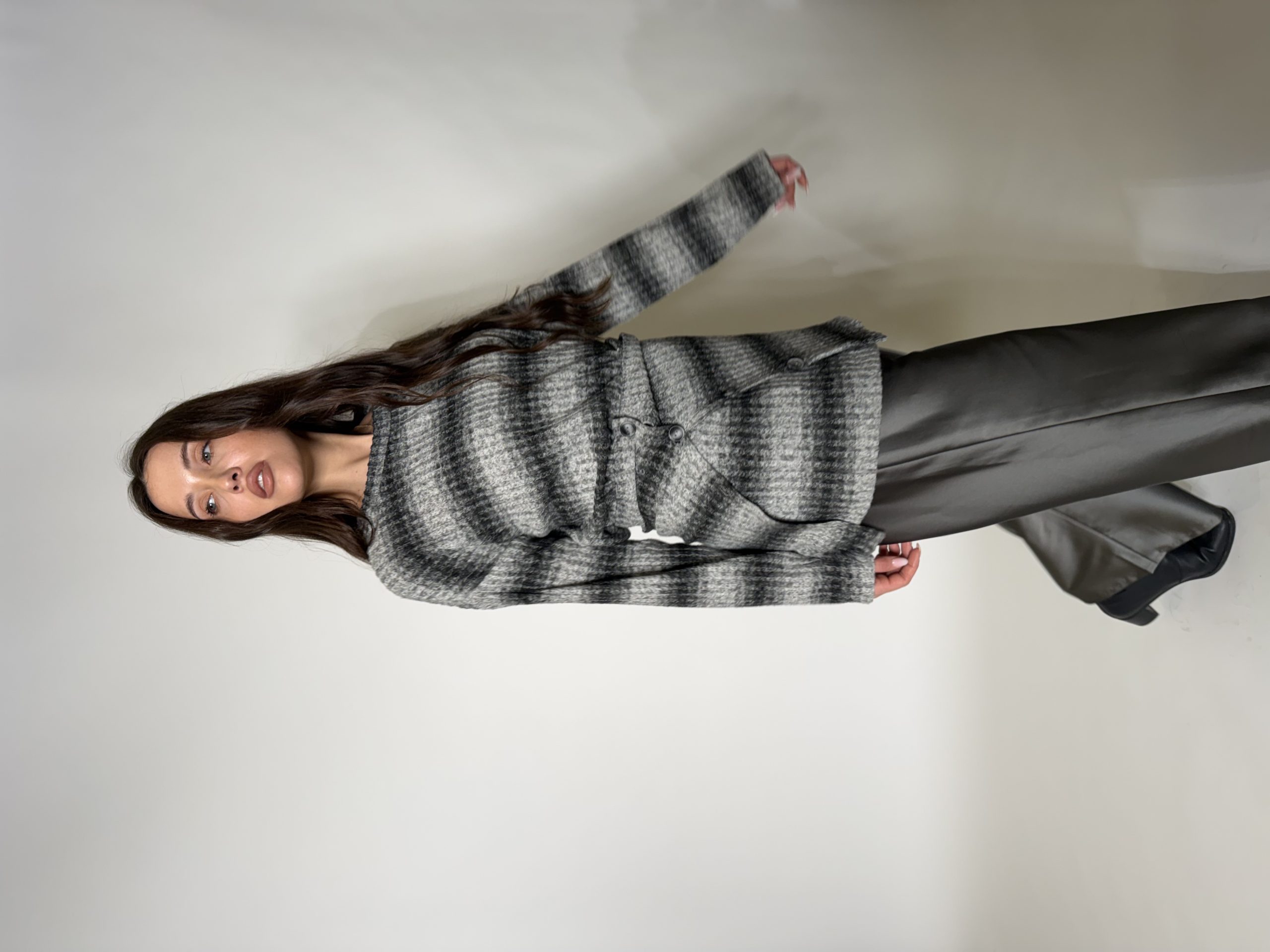 Grey Jumper + waist coat - Image 5