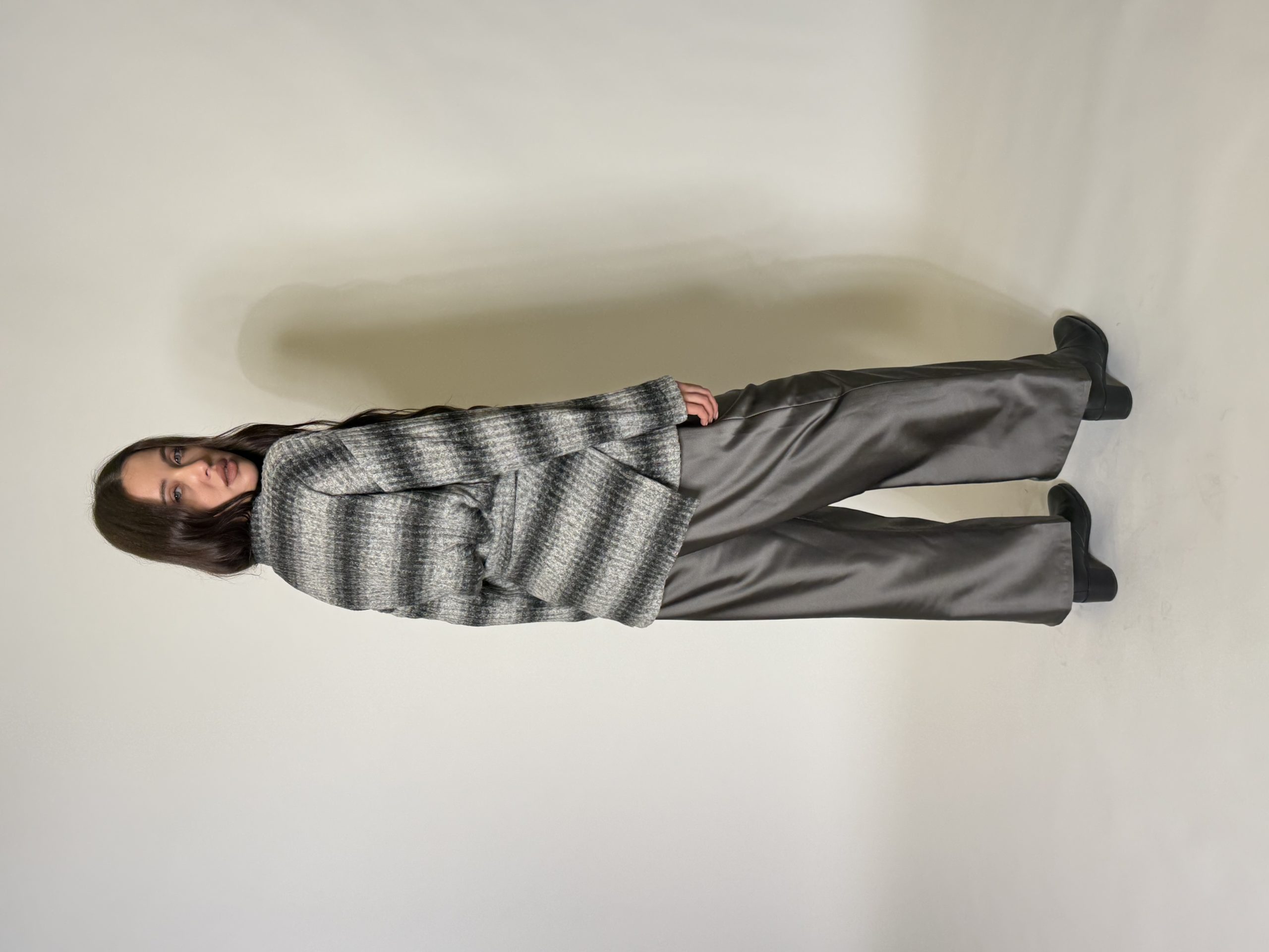 Grey Jumper + waist coat - Image 4