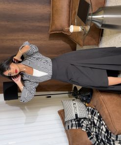 ⁦Checkered Essential shirt⁩ - الصورة ⁦3⁩