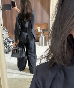⁦Checkered blazer set⁩ - الصورة ⁦4⁩