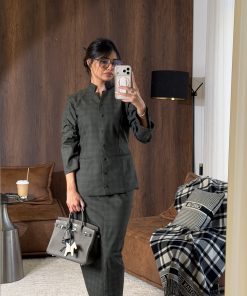 ⁦Checkered blazer set⁩ - الصورة ⁦5⁩