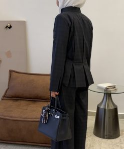 Alternative view of Checkered blazer set