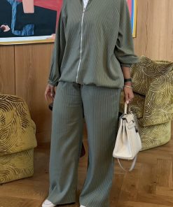 Pinstripe Bomber jacket - الصورة 4