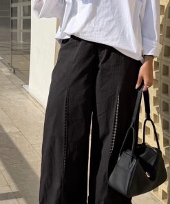 Checkered Slit pants - الصورة 4